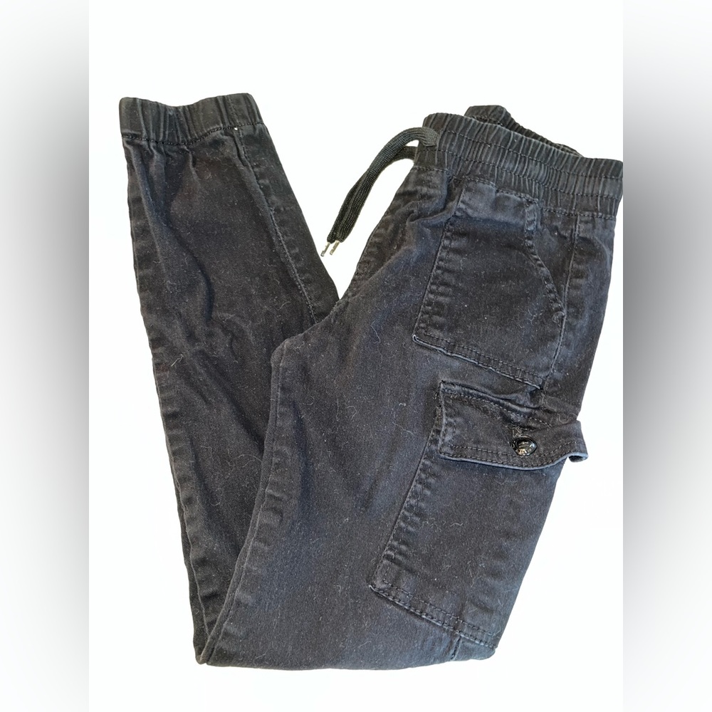 Monkey Ride Black Skinny Cargo Pants